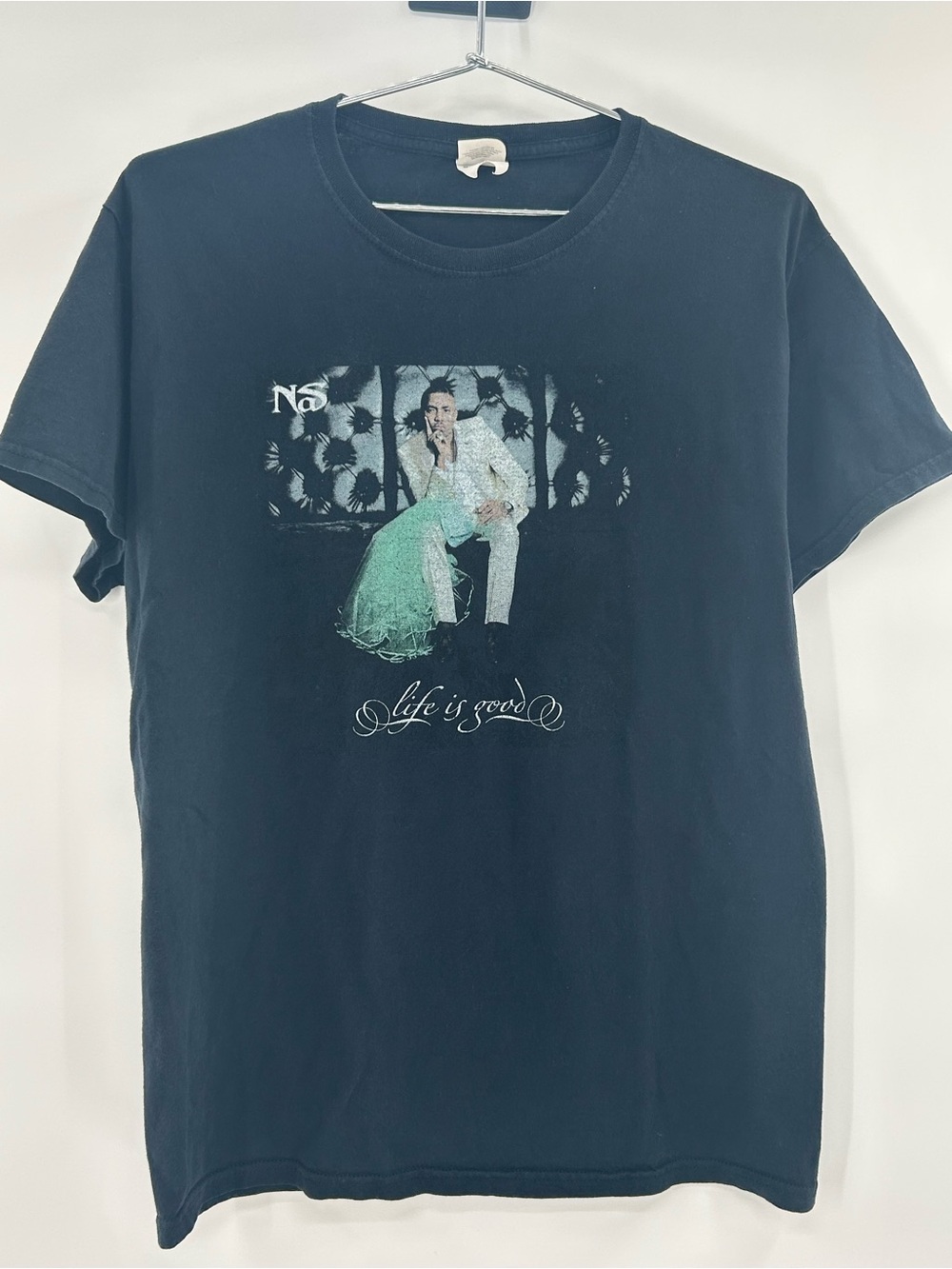 Vintage Fruit of the Loom Nas Life is Good T-shirt Men’s Medium